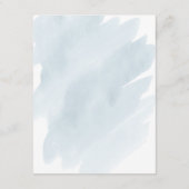 青い水の色の結婚詳細と情報 エンクロージャーカード (裏面)