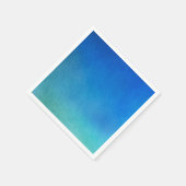 青い水の色グラデーション スタンダードカクテルナプキン (角)