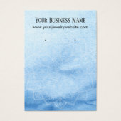 青い水の色マンダライヤリングディスプレイカード (正面)