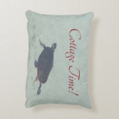 青い水を持つ亀 アクセントクッション (裏面(縦))