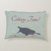 青い水を持つ亀 アクセントクッション (裏面)