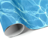 青い水テクスチャ ラッピングペーパー (ロールコーナー)