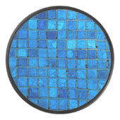 青い水中タイル アイスホッケーパック (正面)