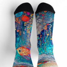 青い水中海洋生物サマーハッピーカラフル