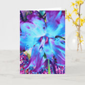 青い水仙グリーティングカード カード (黄色い花)