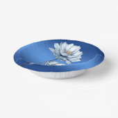 青い水彩の花 ペーパーボウル (傾斜あり)
