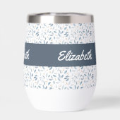 青い水彩植物パターン名 (背面)