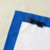 青い水彩画のタコの海の海洋生物の海兵隊員の子供 ビーチタオル (インサイチュ)