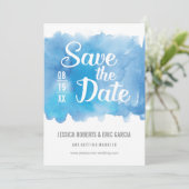 青い水彩画の保存日付 セーブザデート (スタンド正面)