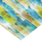 青い水彩画の抽象的な緑 テーブルクロス (アングル)