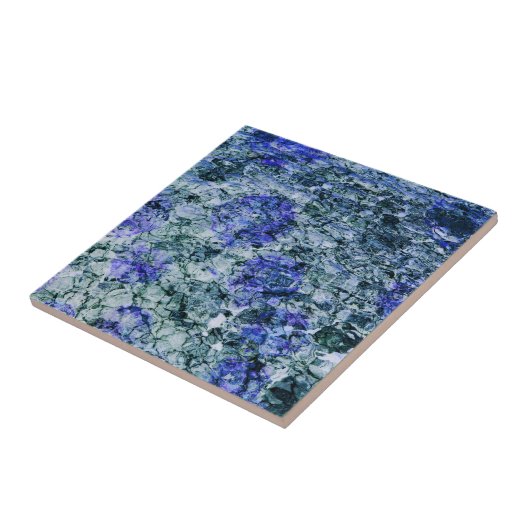 青い水彩画の抽象芸術の背景のデジタル芸術 タイル (側面)