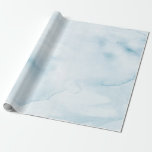 青い水彩画の素朴なパステル調の包装紙 ラッピングペーパー<br><div class="desc">青い水彩画の素朴なパステル調の包装紙</div>