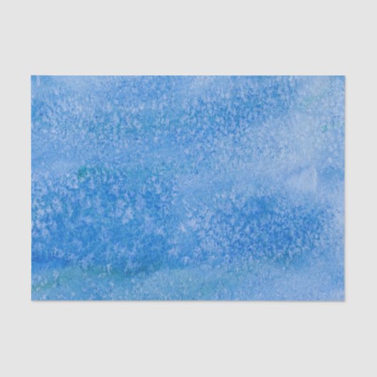 青い水彩画の背景 薄葉紙 (正面)