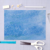 青い水彩画の背景 薄葉紙 (クラフト)