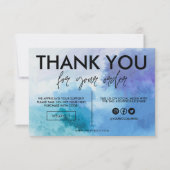 青い水彩画の色をありがとう メディア挿入 (正面)