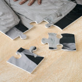 青い水彩画の「Better Together」写真パズル ジグソーパズル (側面)