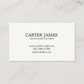 青い水彩画は名刺を振ります 名刺 (裏面)