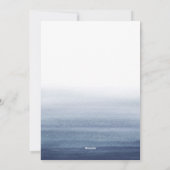 青い水彩画グラデーションな|の休日の写真 シーズンカード (裏面)