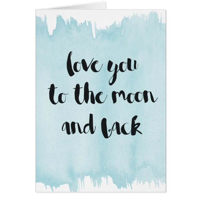 青い水彩画愛月への (正面)