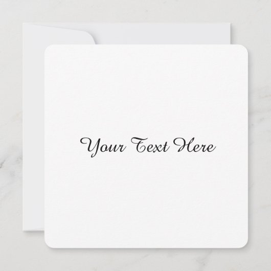 青い水彩背景の花輪 招待状 (裏面)