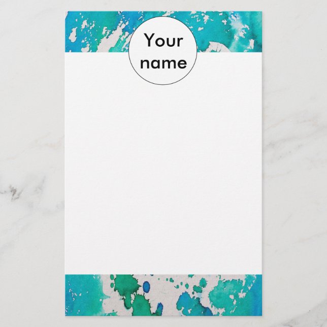 青い水彩 (正面)