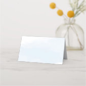 青い水彩(十字金ゴールド付) プレイスカード (裏面)