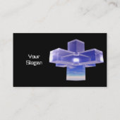 青い水晶十字 名刺 (裏面)
