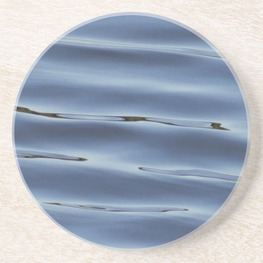 青い水模様 コースター (正面)