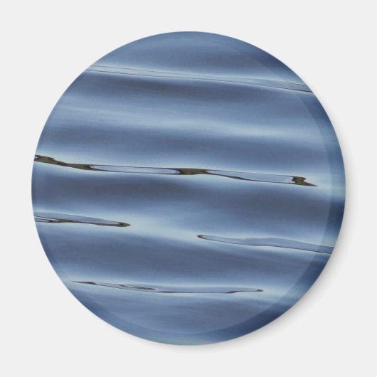 青い水模様 マグネット (正面)