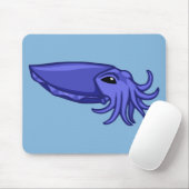 青い水泳のCuttlefish マウスパッド (マウス)