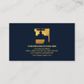 青い水滴金ゴールド矢印配管配管配管配管配管配管 名刺 (裏面)