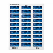 青い水滴 ラベル (フルシート)