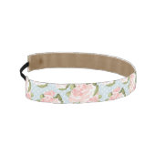 青い水玉模様が付いている美しいばら色パターン アスレチックヘッドバンド (左)