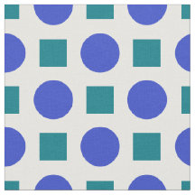 青い水玉模様と緑の正方形