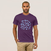 青い水玉模様の人のクラシックなTシャツ Tシャツ (正面フル)