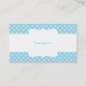 青い水玉模様の名刺 名刺 (裏面)