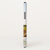 青い水玉模様を持つカスタムな写真及びモノグラムのバラ Case-Mate iPhoneケース (裏面/右)