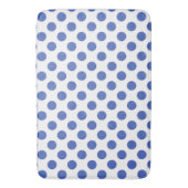 青い水玉模様 バスマット (正面縦)