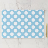 青い水玉模様、水玉模様パターン、ドット点々のある、 ペーパーパッド (インサイチュ)