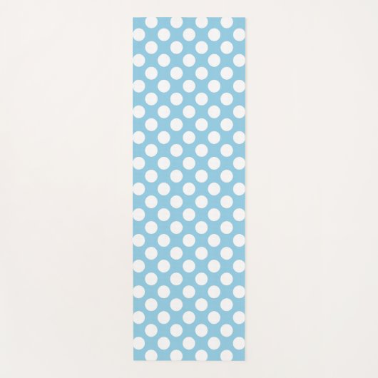 青い水玉模様、水玉模様パターン、ドット点々のある、 ヨガマット