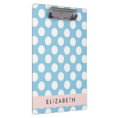 青い水玉模様、水玉模様パターン、名前 クリップボード (右)