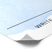 青い水色あなたの投票ベビー名投票 ポスター (角)