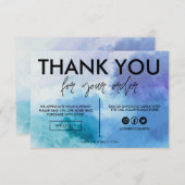 青い水色ありがとうメディア挿入 (正面/裏面)