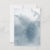 青い水色のウィンターベリーのギフトエンクロージャ セーブザデート (裏面)