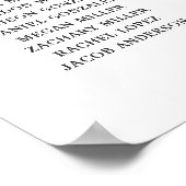 青い水色のグローブ、テーブルの座席表の記号 ポスター (角)