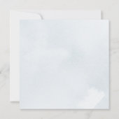 青い水色のサンゴ&シーシェルビーチ結婚式 セーブザデート (裏面)