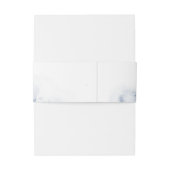 青い水色のサンゴ&シーシェルビーチ結婚式 招待状ベリーバンド (裏面例)