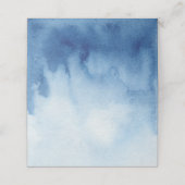 青い水色のシーティングカードモダン結婚 プレイスカード (外部開封)