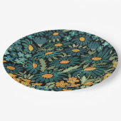 青い水色のデイジー ペーパープレート (アングル)