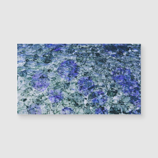 青い水色のデジタルアート抽象芸術背景 (正面)